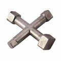 Thrifco Plumbing 4 Way Countersink Cleanout Plug Wrench 5110017